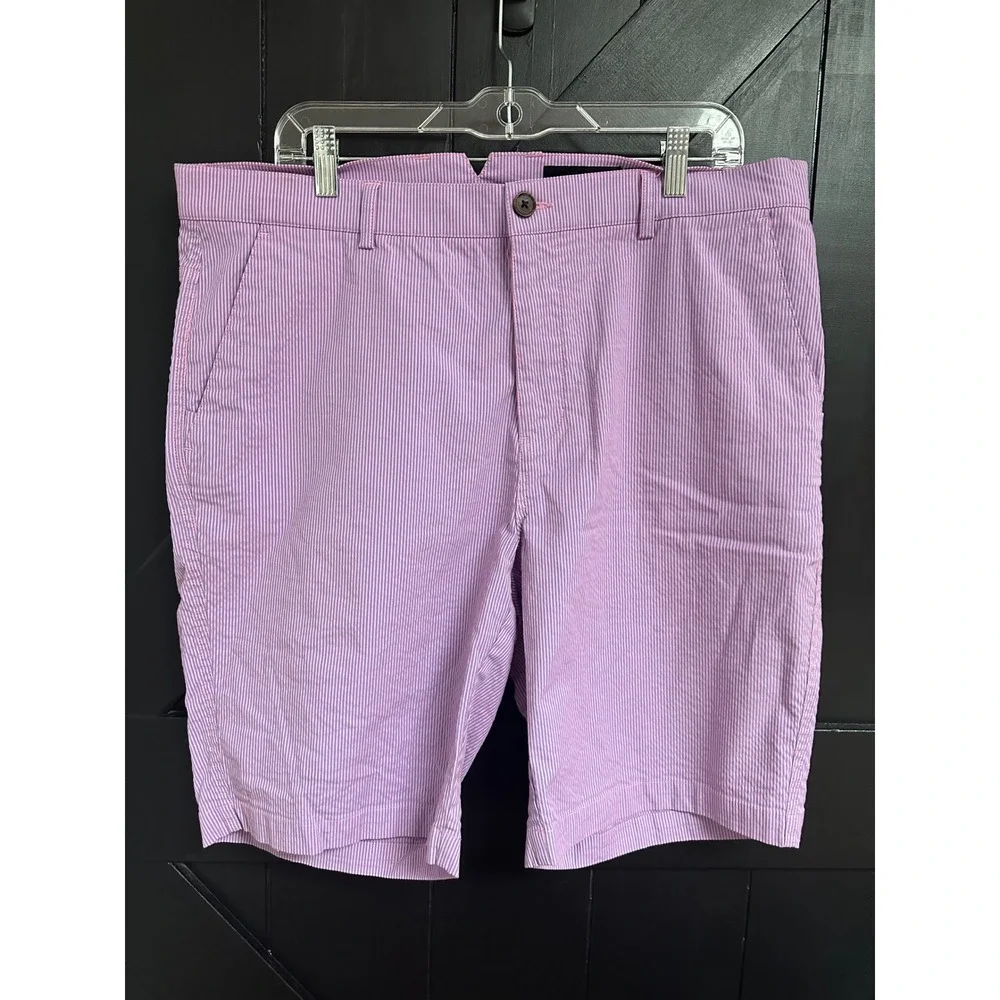 Lot 3 Dunning Mens Golf Shorts Performance Stretch Pink Orange Purple Size 38